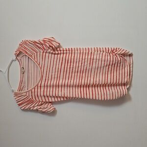 Eyeshadow brand small pink & white striped top